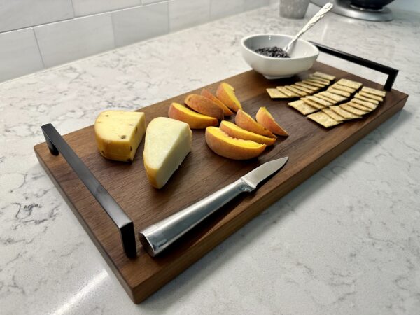 Walnut Charcuterie Board with Handles - Image 3