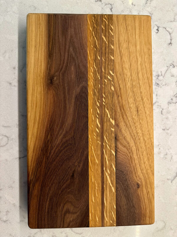Walnut and White Oak Chopping Board - Image 6